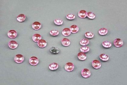 10 x Button rund 10 mm, rosa