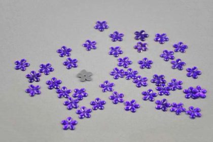 10 x Resin-Blume 12 mm, violett