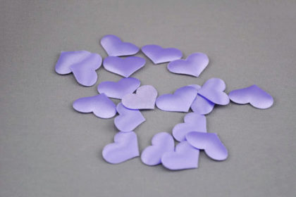 3D-Herzen 20 x 15 mm, violett