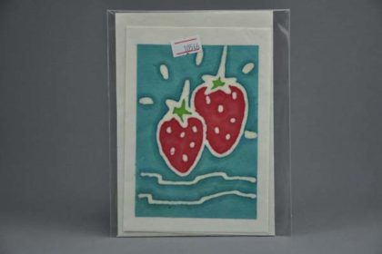 Geschenkekarte Motiv - Erdbeeren