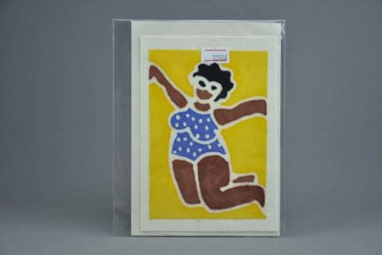 Geschenkekarte Motiv - Frau in Badeanzug