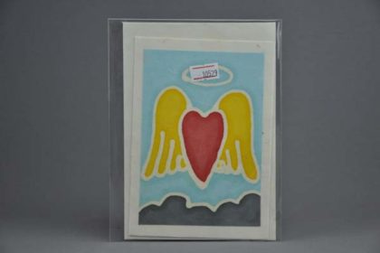 Geschenkekarte Motiv - Herz mit Flügel