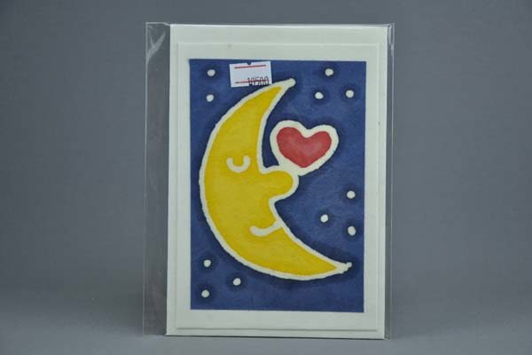 Geschenkekarte Motiv - Mond mit Herz