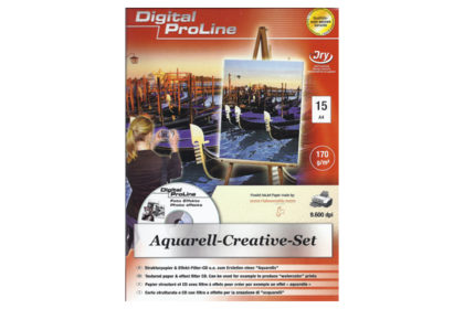 15 x A4 Aquarell-Creative-Set-Papier, 170g/m2
