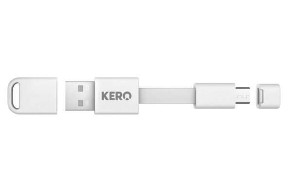 KERO Mikro USB Nomad Cable, weiss