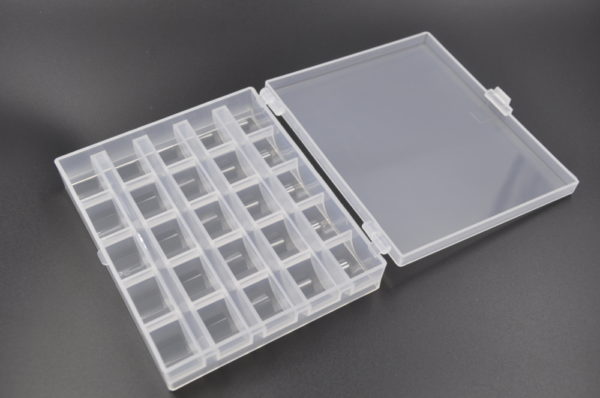 Plastikbox klar, 12 x 10 x 2.5 cm