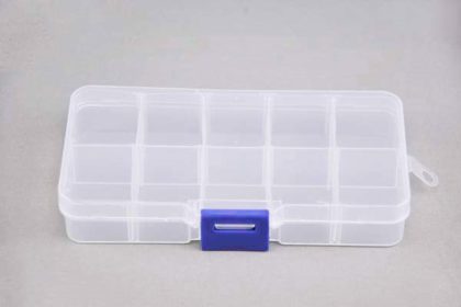 Plastikbox klar, 13 x 6.5 x 2.3 cm