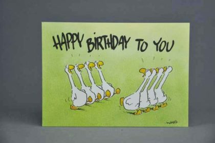 Postkarte Motiv - Happy Birthday to you
