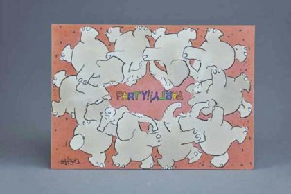 Postkarte Motiv - Party