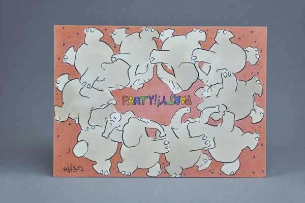 Postkarte Motiv - Party