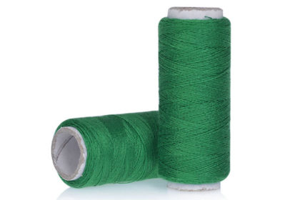 200m Polyester Faden zum Basteln, Nähen uvm., grün