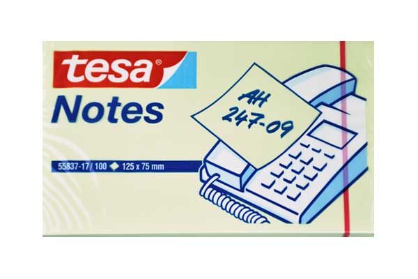 Tesa Haft-Zettel Notes 125x75 mm, 100 Blatt, gelb