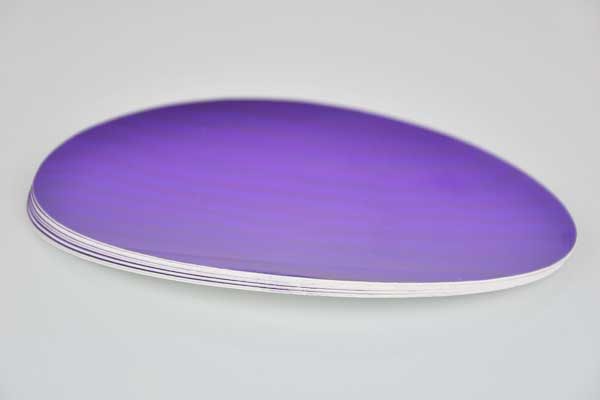 10 x Folien-Ovale, violett glanz