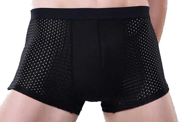 Herren-Unterhose Bambus, elastisch, schwarz