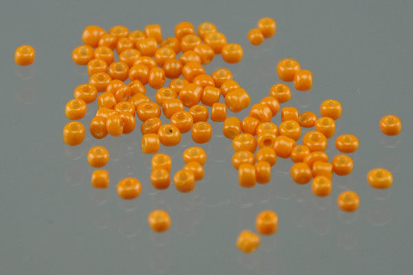 1000 Mini-Beads, Charms 2 mm, orange