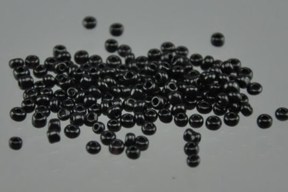 1000 Mini-Beads, Charms 2 mm, schwarz