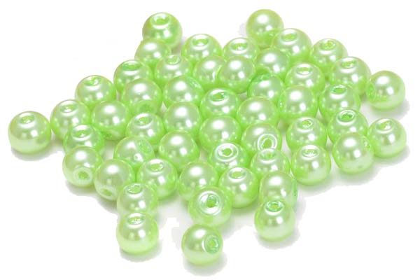 20 x Acryl Beads/Kugeln 4mm, hellgrün