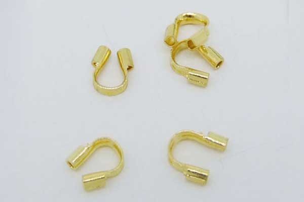 10 x Schmuck-Drahtabschluss 5.2 x 5 mm, gold