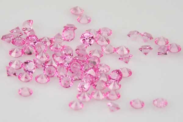 50 Stück Kristalle 2-3 mm, pink