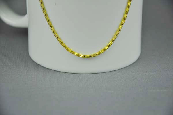 Hals-Kette vergoldet mit Klickverschluss 54cm