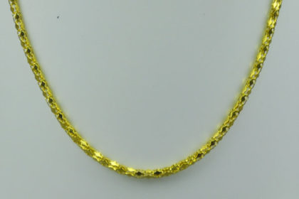 Hals-Kette vergoldet mit Klickverschluss 54cm
