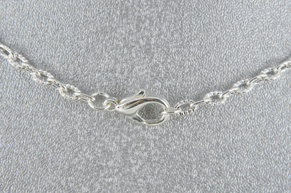 Halskette silber mit Verschluss - Länge 49 cm