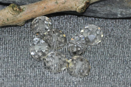 5 Stück Kristall 8 x 6 mm, klar