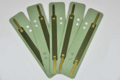 5 Stück ELBA Heftstreifen aus PP, grün