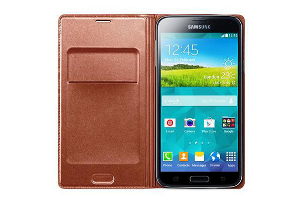 Samsung GALAXY S5 Flip Wallet, rose gold