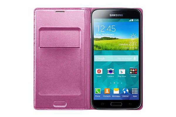 Samsung GALAXY S5 Flip Wallet, pink