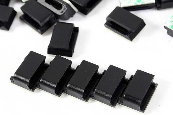 10 x Kabel-Halterungen für Fahrzeuge, 12 x 5mm, schwarz