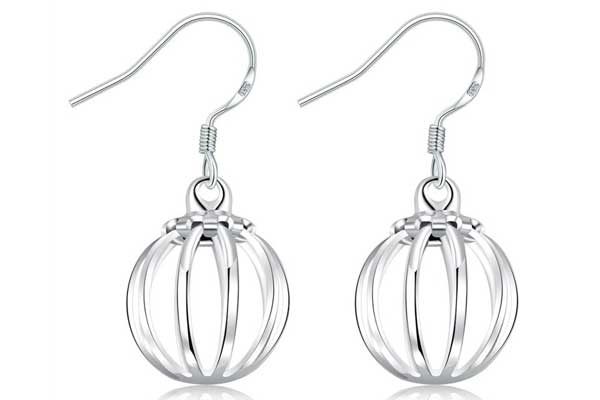925 Sterling Silber Schmuck-Set bestehend aus Halskette und einem Paar Ohrringe