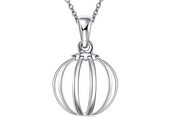 925 Sterling Silber Schmuck-Set bestehend aus Halskette und einem Paar Ohrringe