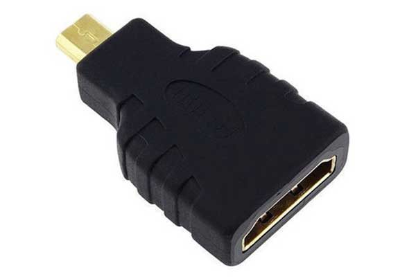 HDMI-Adatper Typ D zu Typ A, schwarz