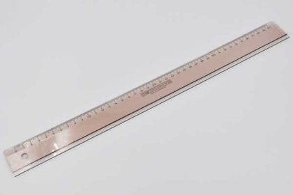 KUM Acrylic Topace No. 327, Lineal 40cm, braun transparent