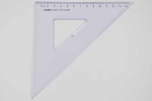 LINEX D4521 Geo-Dreieck, 14cm, transparent