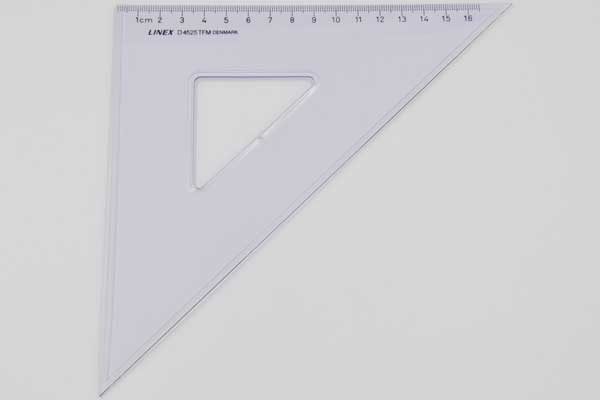 LINEX D4525 Geo-Dreieck, 16cm, transparent