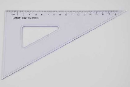 LINEX D6021 Geo-Dreieck, 18cm, transparent