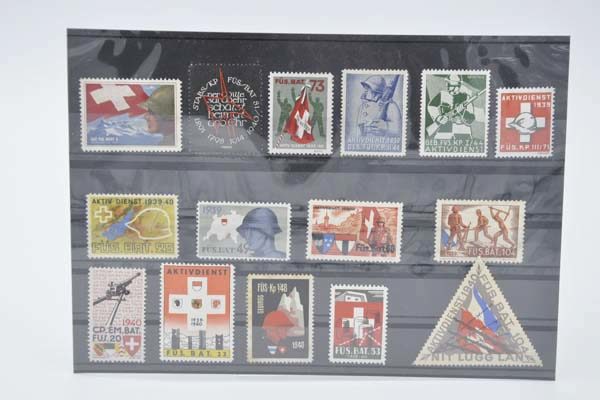 Schweizer Briefmarken - Militär Set 3