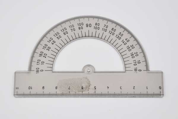 Winkelmesser 11cm, grau-transparent