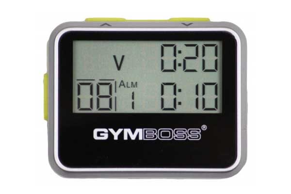 Gymboss Intervallzeitgeber, silber-gelb