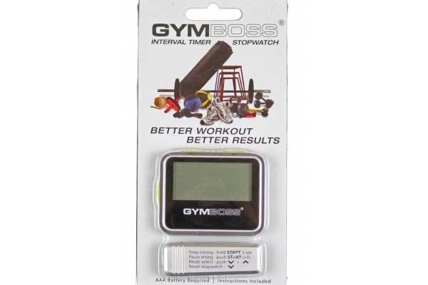 Gymboss Intervallzeitgeber, silber-gelb