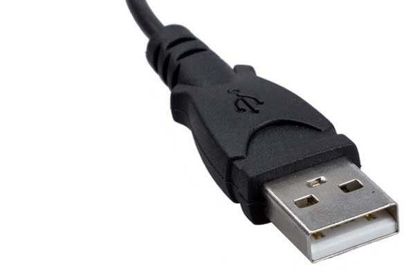 Ladekabel - USB zu 5V DC Connetor 5.5x2.1mm, schwarz