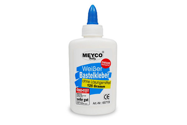 Meyco Weisser Bastelleim ohne Lösungsmittel, 125g